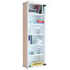 Loposa wandkast CD,DVD opslag 150 CD 6 planken wit.