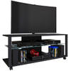 FolasXLR TV-meubel 2 planken zwart.