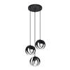 Sollux Hanglamp Tulos 3 lichts Ø 30 cm zwart