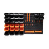 BLACK+DECKER Gereedschapsbord met Opbergbakjes en Hangers - 98 x 23 x 43 CM - 43 Onderdelen - Gereedschapswand