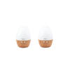 MOSS - Luchtbevochtiger & Geurdispenser met LED - Egg - 150 ml - 2 stuks