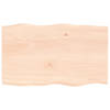 vidaXL Tafelblad natuurlijke rand 100x60x2 cm massief eikenhout