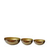 DKNC - Plantenbak Aba - Metaal - 38x16cm - Set van 3 - Goud