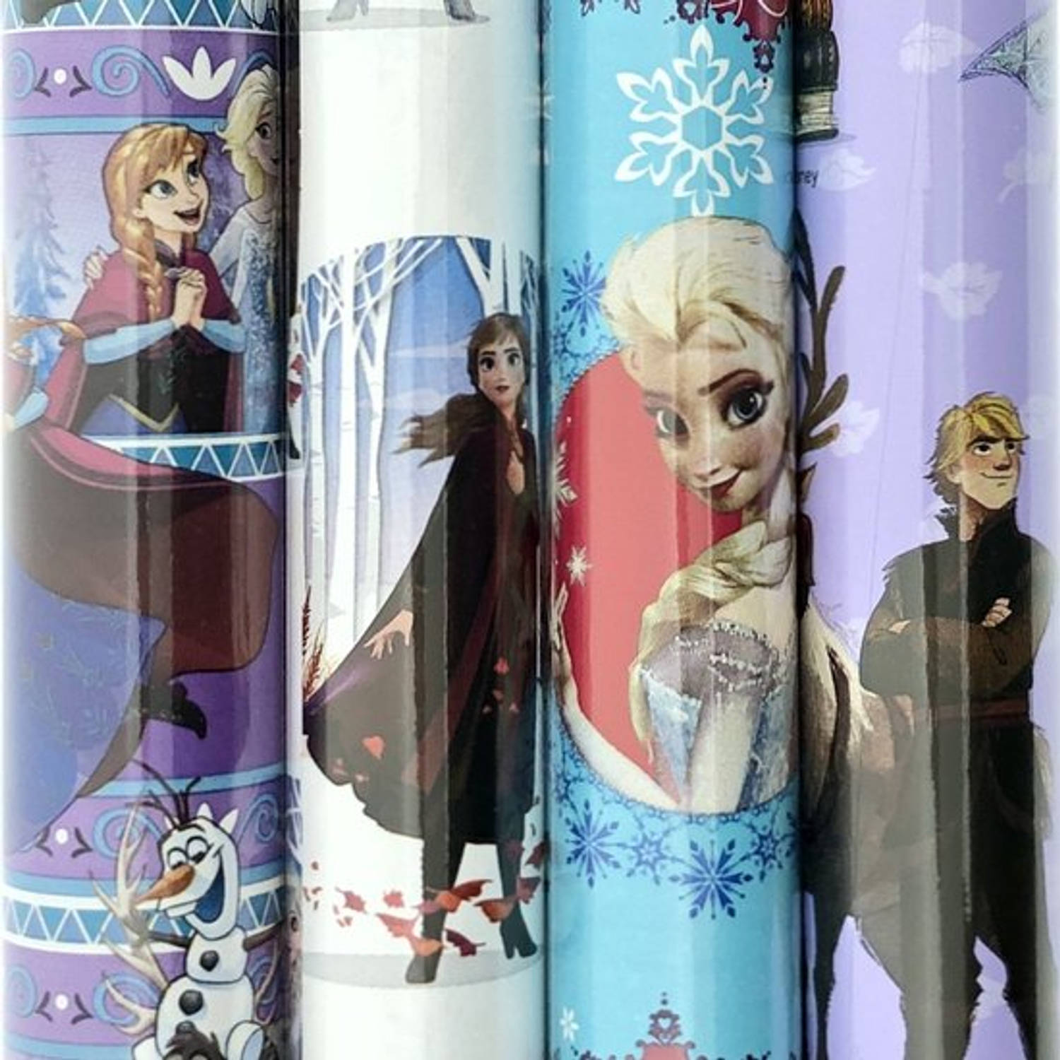 Frozen Disney cadeaupapier inpakpapier - 5 meter x 70 cm - 2 rollen