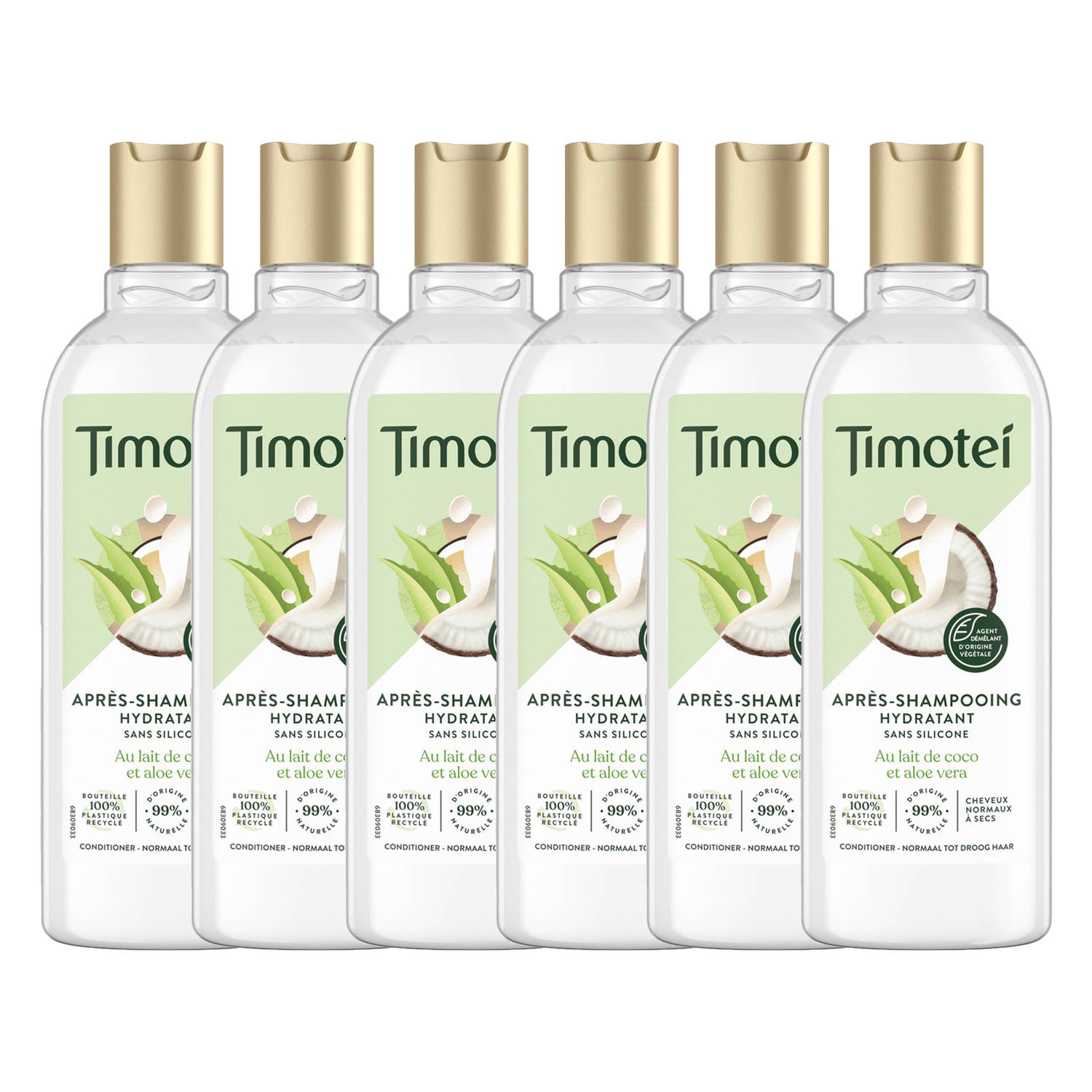 Timotei - Conditioner - Pure Nourished & Light - Voordeelverpakking 6 x 300 ml