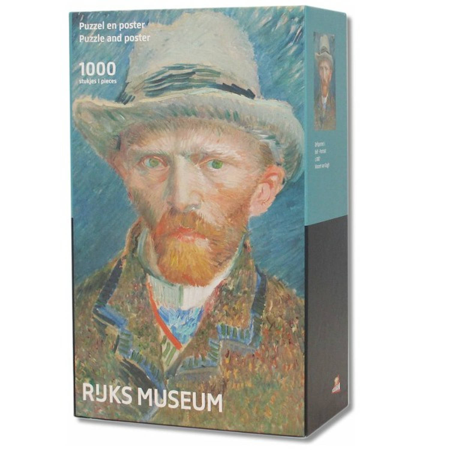 Legpuzzel met poster Zelfportret Van Gogh Puzzel 1000 stukjes Rijksmuseum