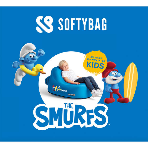 Softybag Kids Smurf stoel blauw