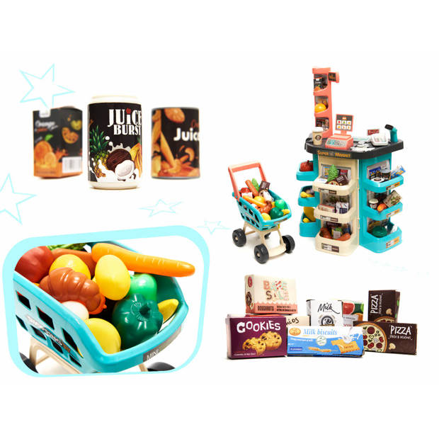 Speelgoedwinkeltje - Supermarket - Winkel - Kassa - Trolley - Speelgoed