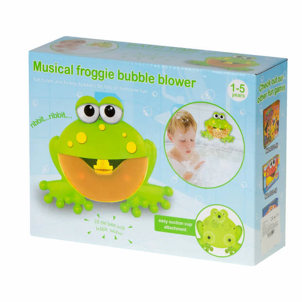 Bad speelgoed Bubble Froggie muzikale kikker met muziek en zeepbellen