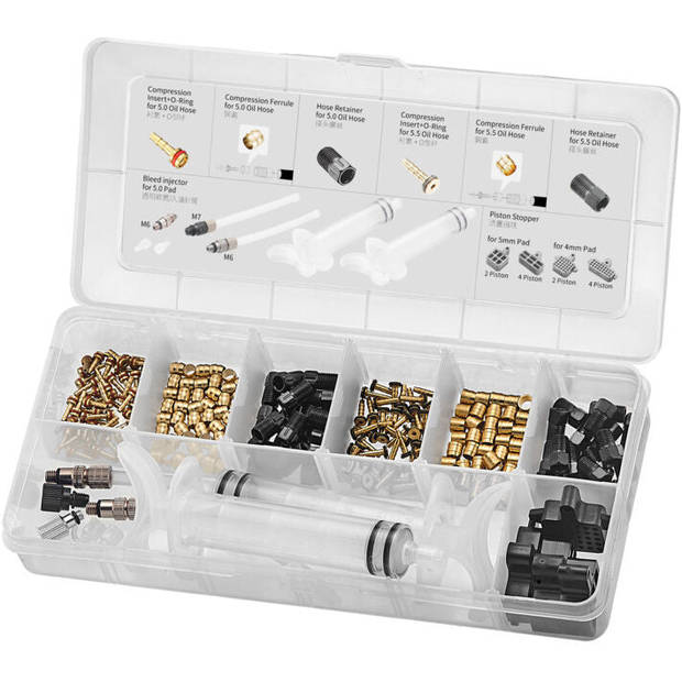 Tektro Schijfrem service-kit voor 5.0/5.5 mm remleidingen