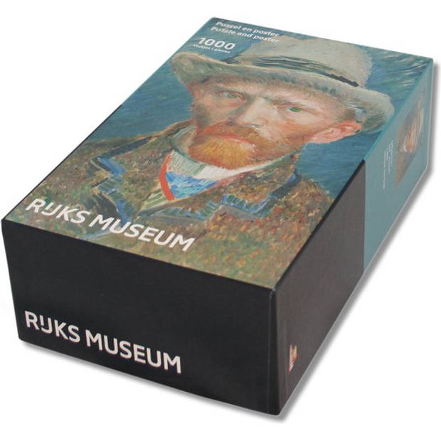 Legpuzzel met poster - Zelfportret - Van Gogh - Puzzel 1000 stukjes - Rijksmuseum