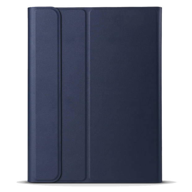 Basey iPad 10 (2022) Toetsenbord Hoes Book Case - iPad 2022 Toetsenbord Hoesje Keyboard Cover - Donkerblauw