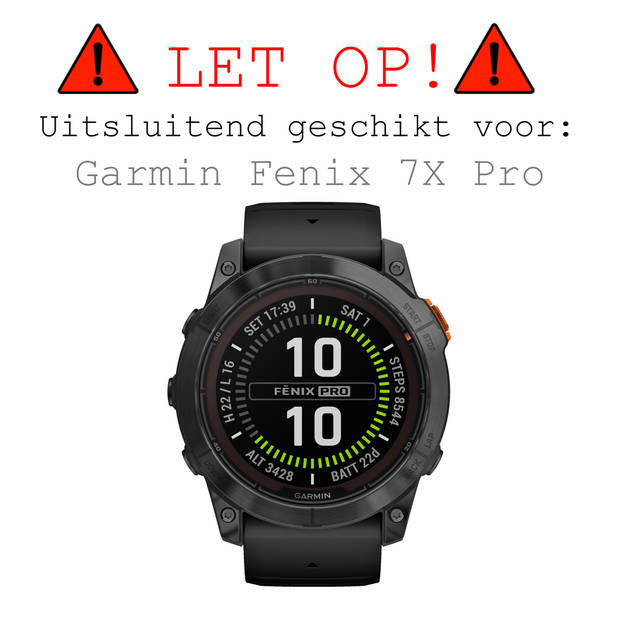 Basey Garmin Fenix 7X Pro Screenprotector Tempered Glass Beschermglas - Garmin Fenix 7X Pro Screen Protector