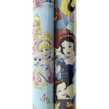 Prinsessen Disney cadeaupapier inpakpapier - 5 meter x 70 cm - 2 rollen