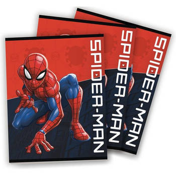 Spiderman schriften Lijn A5 KLEINE SCHRIFTEN - 3 stuks
