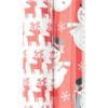 Kerstmis cadeaupapier - assortiment inpakpapier voor Kerst - 6 meter x 70 cm - 2 rollen