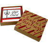 Kerst giftcard geschenkdoos - 10 x 10 x 2,5 cm - 2 Stuks