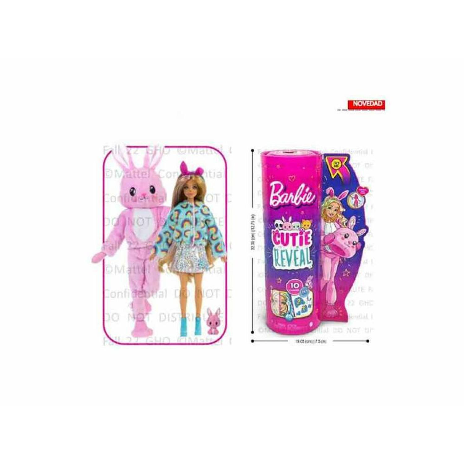 Barbie Cutie Reveal Doll 1 - Konijn - Pop