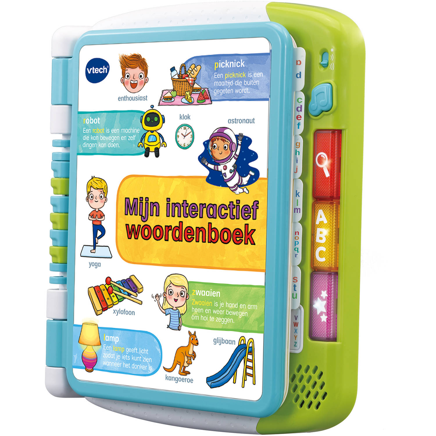 VTech kinderboek Mijn interactief Woordenboek wit-blauw-groen