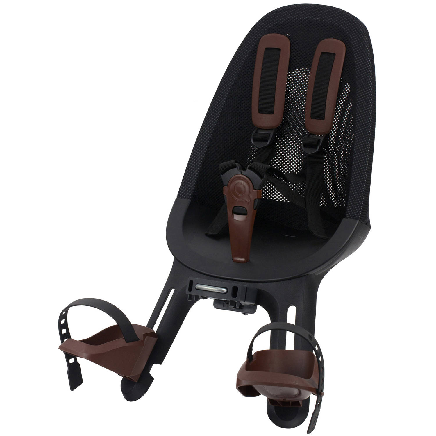 Qibbel Air fietsstoeltje voor zwart-bruin
