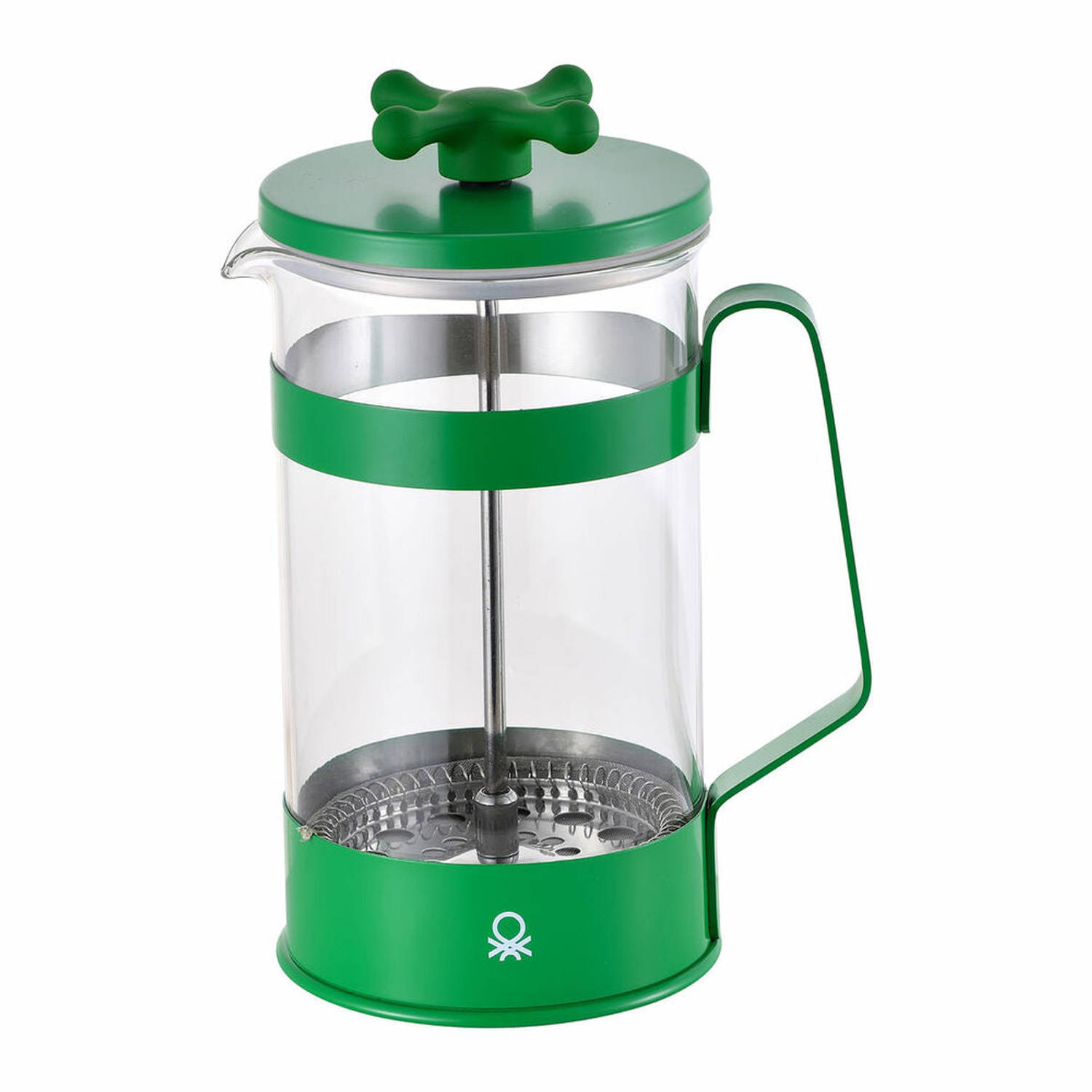 Koffiepot met Zuiger Benetton Groen Plastic 600 ml