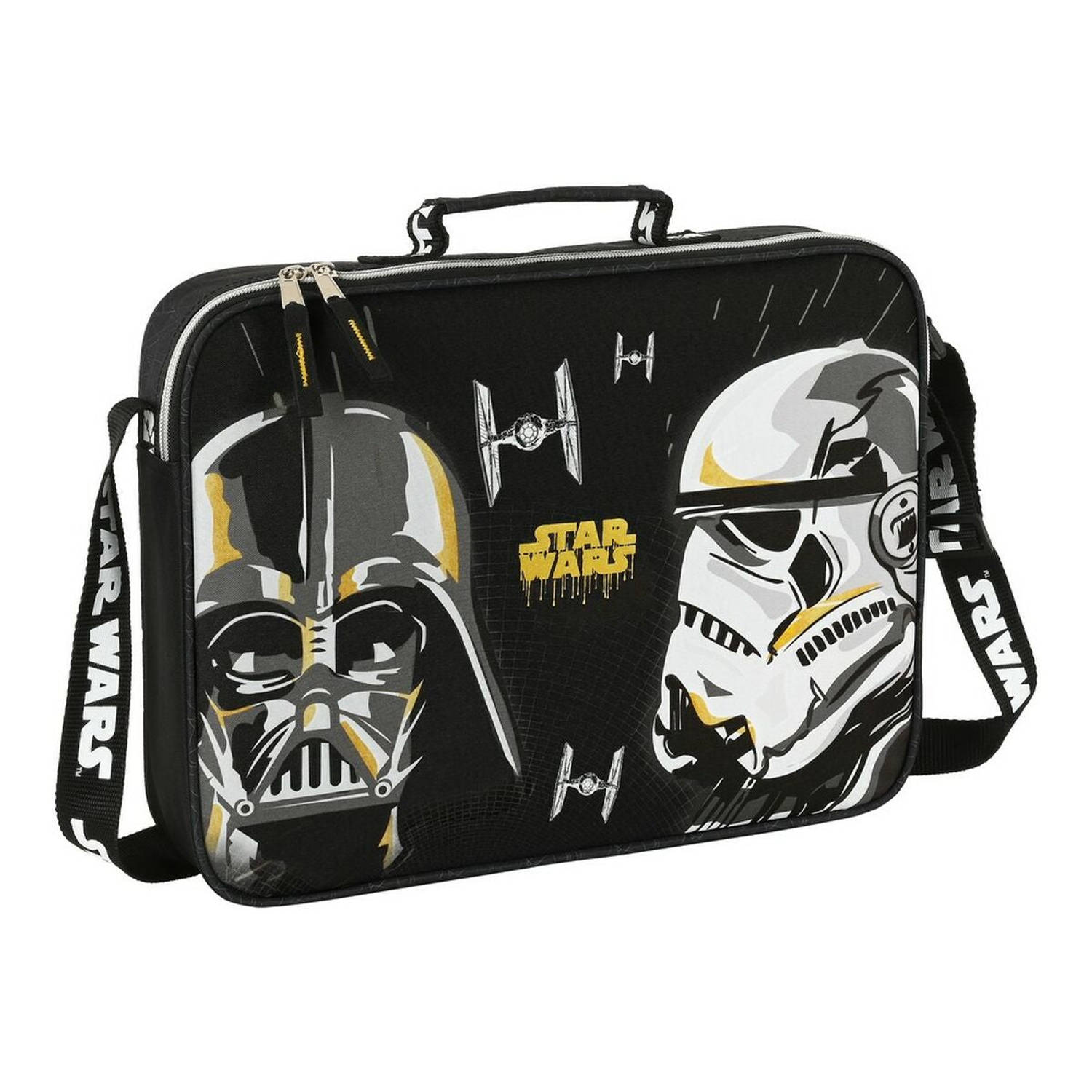 Schooltas Star Wars Fighter Zwart (38 x 28 x 6 cm)