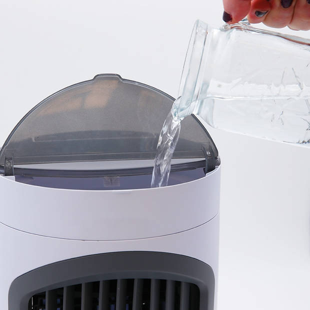LIVINGTON SmartChill zwart - Limited Edition - airconditioner met waterkoeling - draagbare airconditioner met 3 niveaus