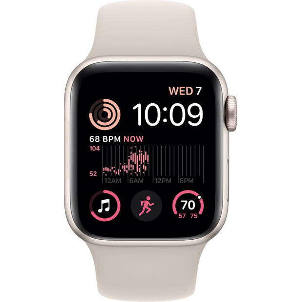 Apple Watch SE 2022 LTE (4G) - 40mm - Sterrenlicht aluminium