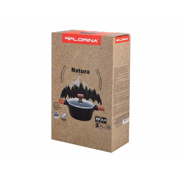 Florina Natura Line Limited Edition kookpan met 3-laags keramische coating 20cm 2,2L