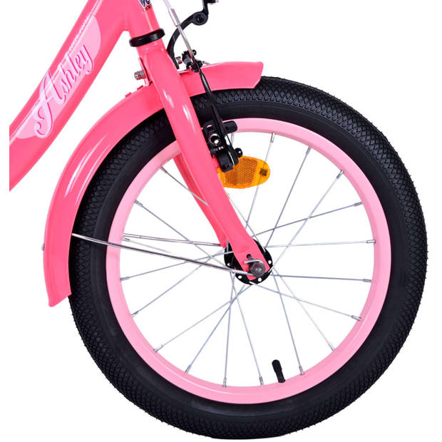 Volare Meisjesfiets Ashley 16 Inch 23 cm Meisjes Terugtraprem Donkerroze