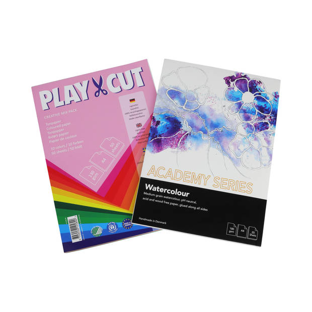 Play-Cut - Gekleurd papier A3 - Gerecycleerd - 130g/m2 - 50 vellen