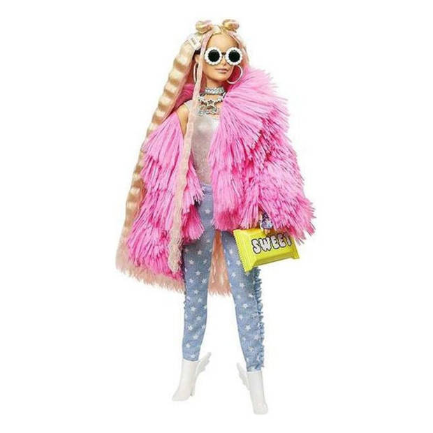 Pop Barbie Fashionista Barbie Extra Flower Dress (4 Stuks)