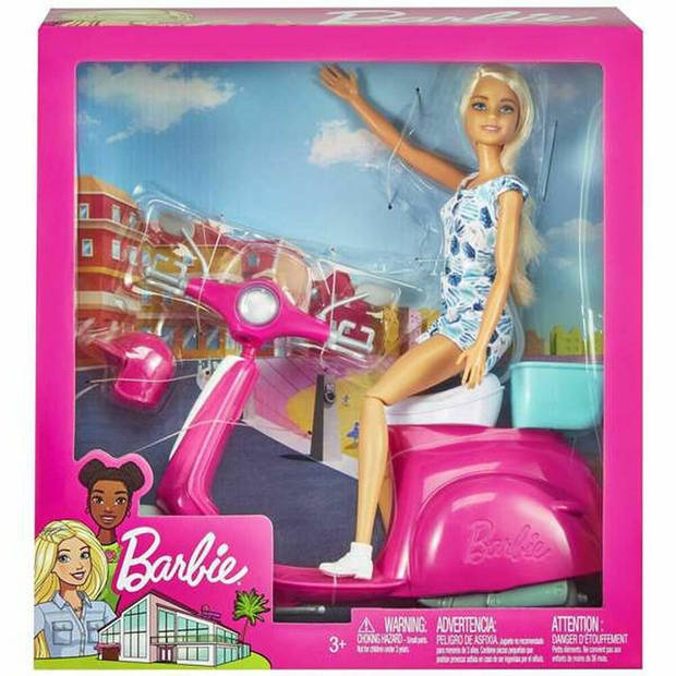Pop Barbie And Her Scooter
