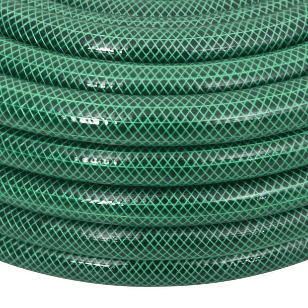 vidaXL Tuinslang met koppelingsset 0,9'' 30 m PVC groen
