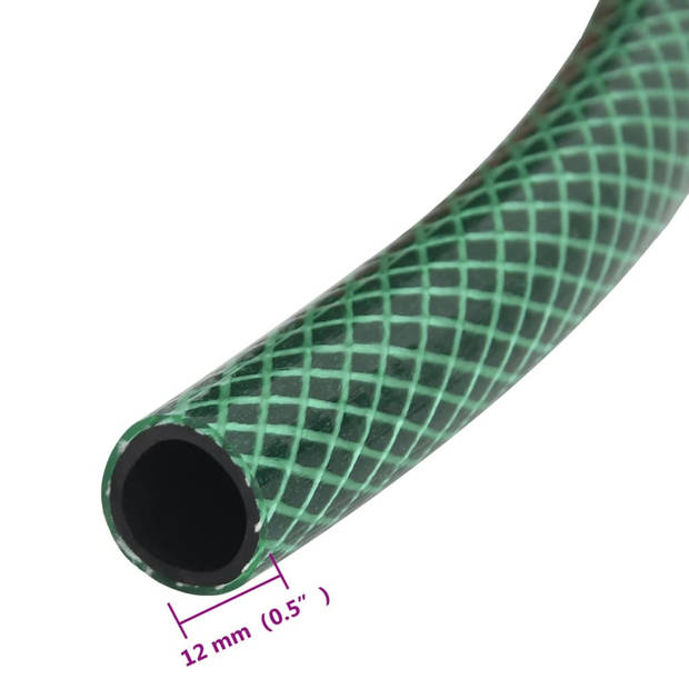 vidaXL Zwembadslang 100 m PVC groen