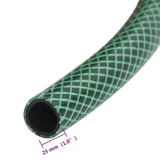 vidaXL Tuinslang 1'' 30 m PVC groen