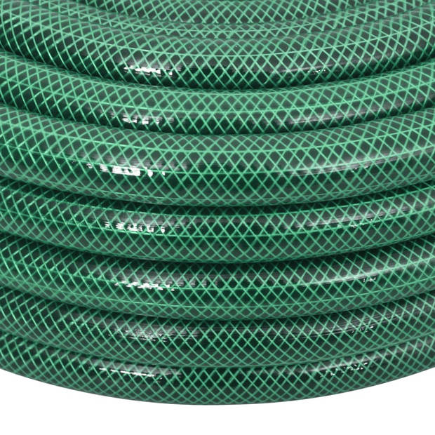vidaXL Tuinslang met koppelingsset 0,9'' 10 m PVC groen