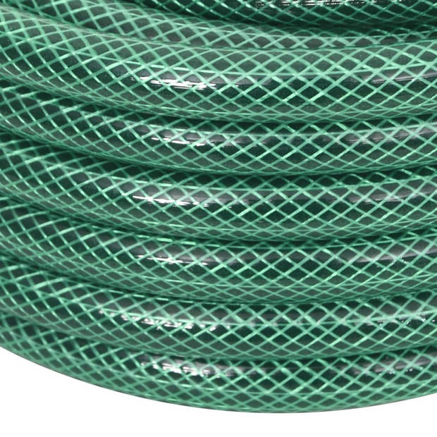 vidaXL Tuinslang met koppelingsset 0,5'' 30 m PVC groen