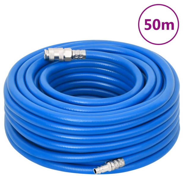 vidaXL Luchtslang 0,6'' 50 m PVC blauw