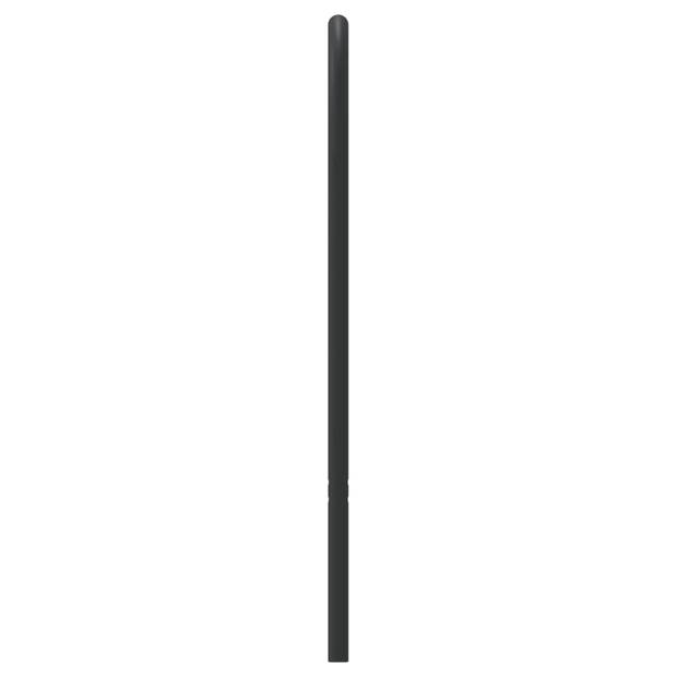 vidaXL Hoofdbord metaal zwart 120 cm