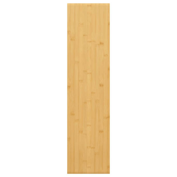The Living Store Zwevende Wandplank - Bamboe - 80 x 20 x 1.5 cm - Rustieke Stijl