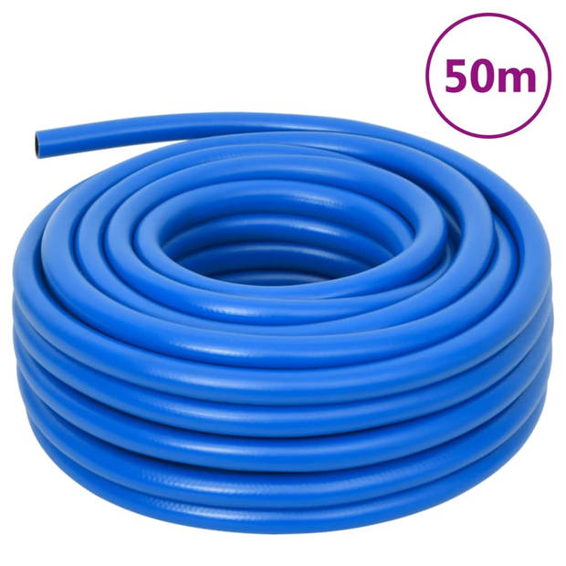 vidaXL Luchtslang 0,7'' 50 m PVC blauw