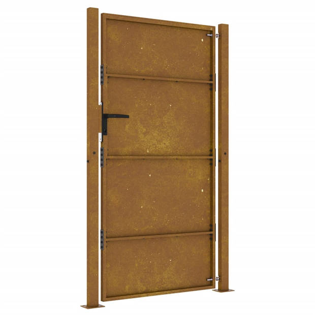 vidaXL Poort 105x205 cm cortenstaal