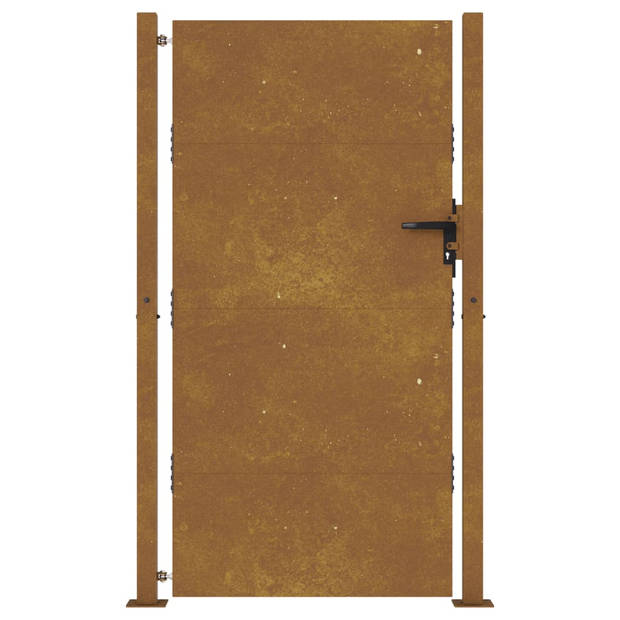 vidaXL Poort 105x205 cm cortenstaal