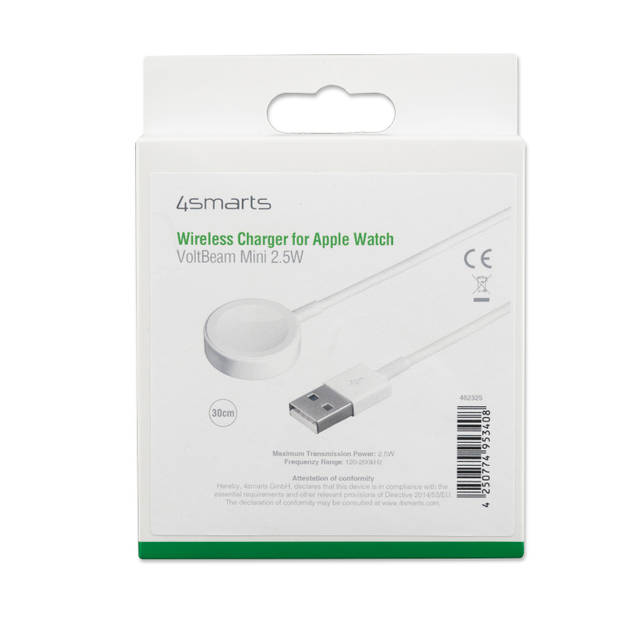 4Smarts Voltbeam Mini 2.5W voor Apple Watch Wit