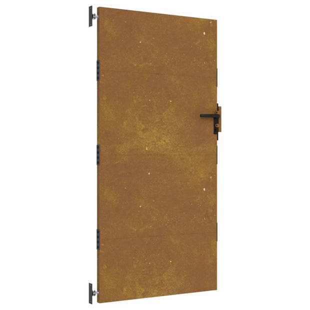 vidaXL Poort 85x200 cm cortenstaal