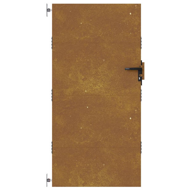 vidaXL Poort 85x200 cm cortenstaal