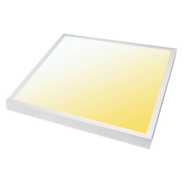 LED Paneel 60x60 - Velvalux Lumis - Aanpasbare Kleur CCT - 36W - Opbouw - Vierkant - Wit - Flikkervrij