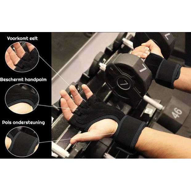NINN Sports gloves M - fitness handschoenen - Sport handschoenen - Grip Gloves - Fitnesshandschoenen 3 varianten
