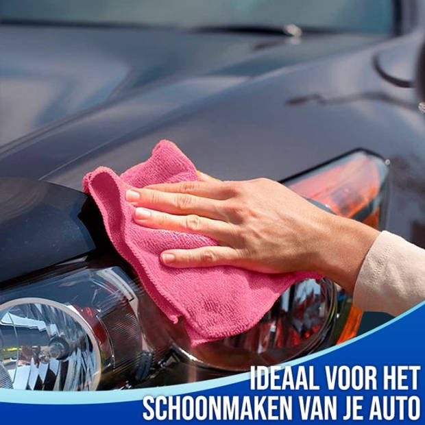 Nince Microvezeldoekjes - Set van 12 - Schoonmaakdoekjes 30x30 - Reinigingsdoekjes - Vaatdoekjes